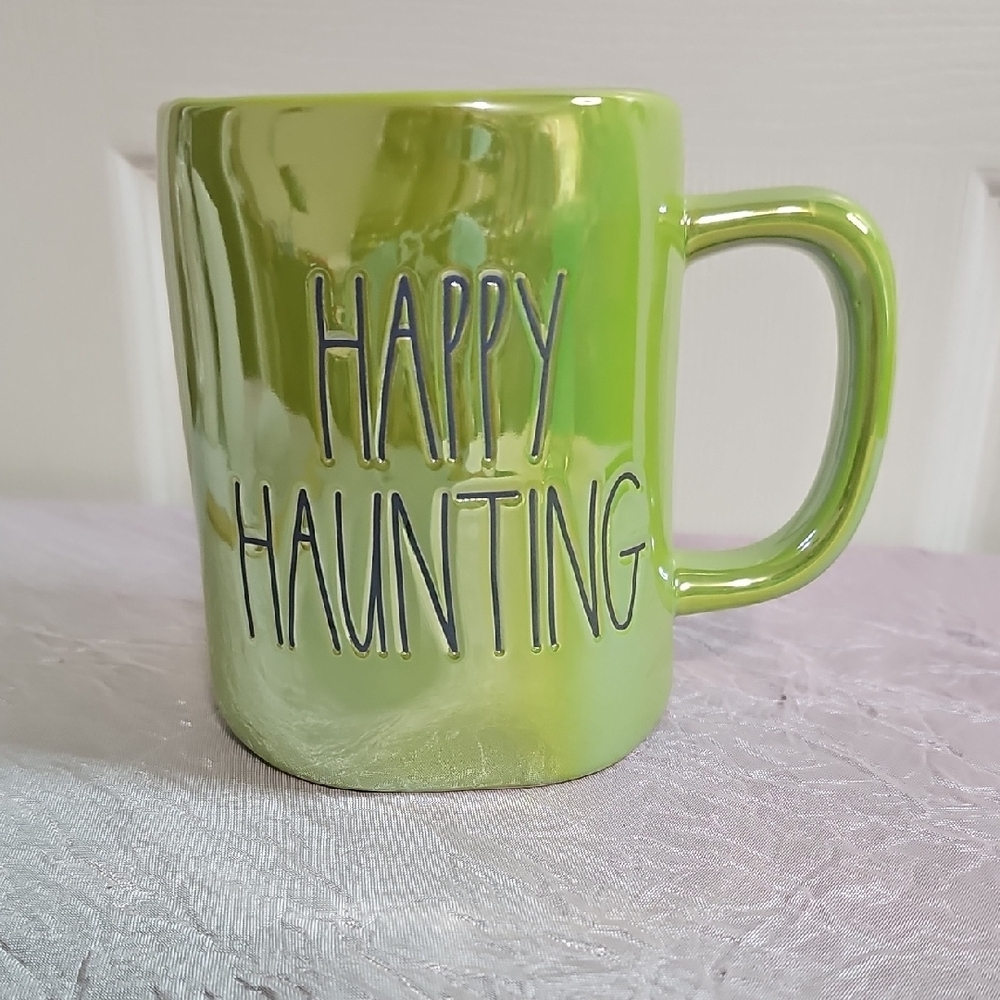 Green Ceramic Mug - Happy Haunting